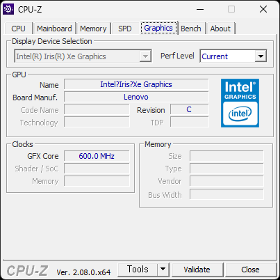 CPU-Z Graphics