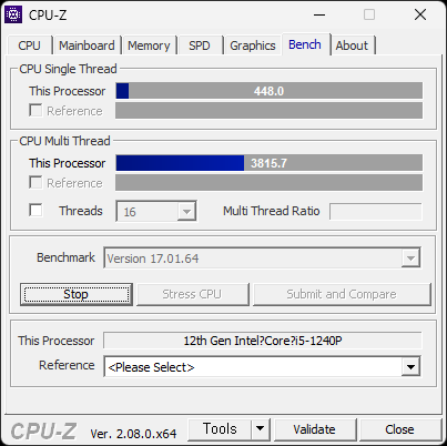 CPU-Z Bench