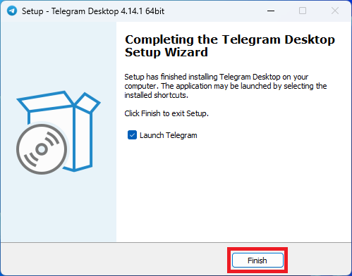 텔레그램 PC 설치 완료