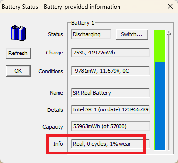 Battery Status Wear