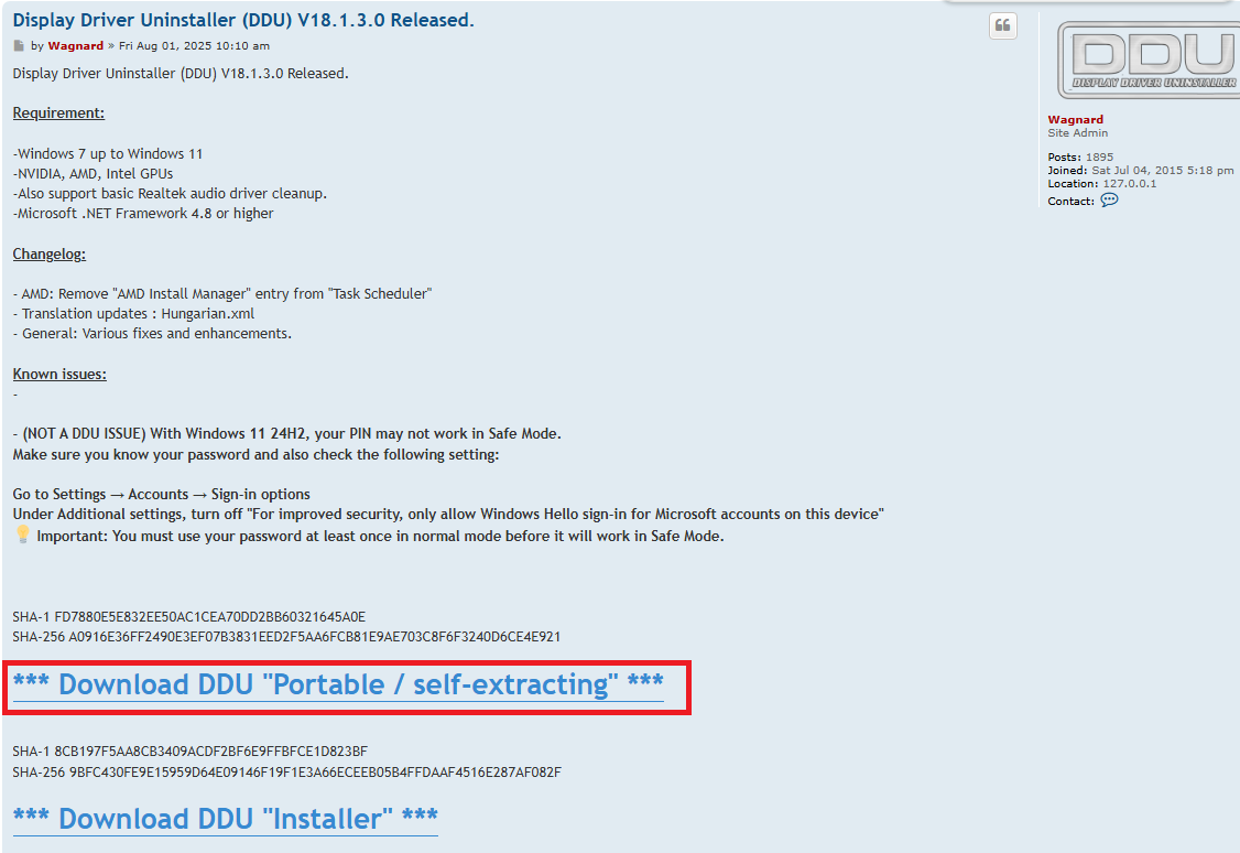 그래픽카드 드라이버 완전 제거 프로그램 DDU (Display Driver Uninstaller) - Vanvline